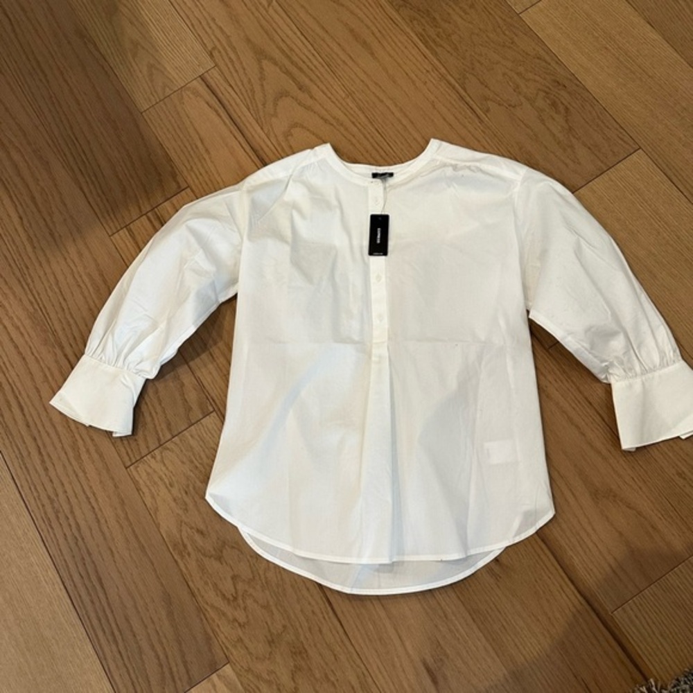 Express Ivory Button-Up Top